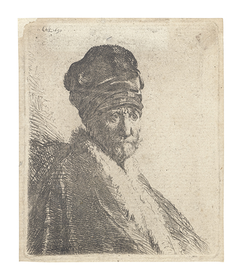 Appraisal: REMBRANDT VAN RIJN Bust of a Man Wearing a High