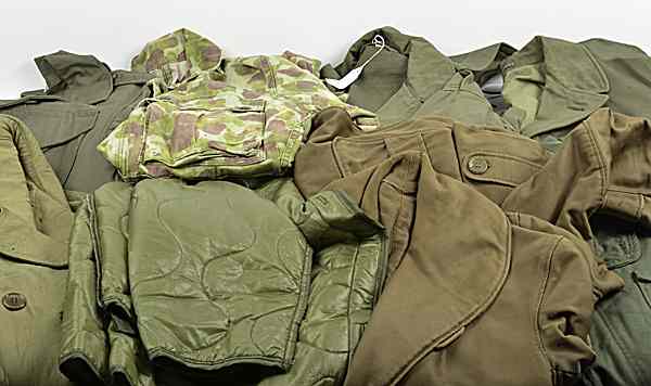 Appraisal: US WWII Uniform Items USMC Coveralls Lot of Eight Two