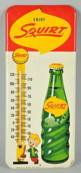 Appraisal: Embossed Tin Squirt Thermometer Description Only light soiling very light