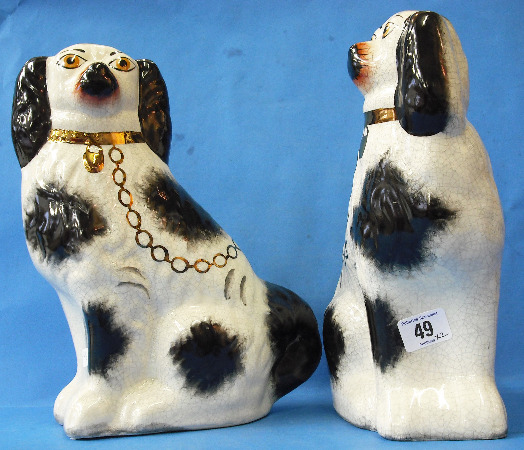 Appraisal: Pair of Kent Staffordshire Fireside Dogs height cm