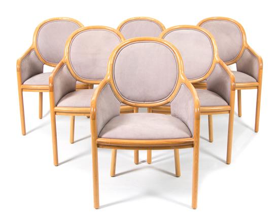 Appraisal: Sale Lot A Set of Six Brickell Dining Chairs having