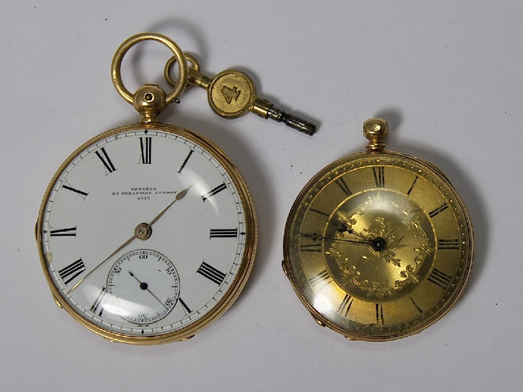 Appraisal: ct open face pocket watch with second dial a f