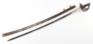 Appraisal: Antique Continental Sword Antique Continental Sword Patterned blade dent free