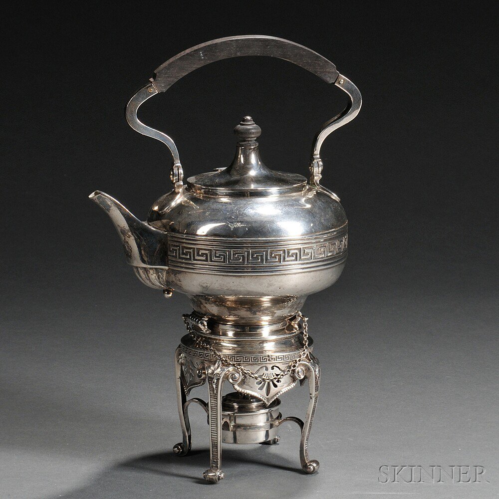 Appraisal: Tiffany Co Sterling Silver Kettle on Stand New York -