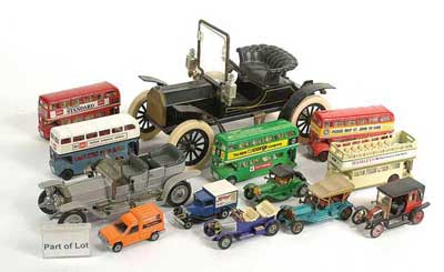 Appraisal: Corgi Matchbox Franklin Mint a mixed group of unboxed Buses