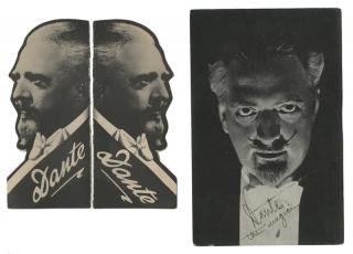 Appraisal: Dante Harry August Jansen Four Pieces of Printed Ephemera Circa