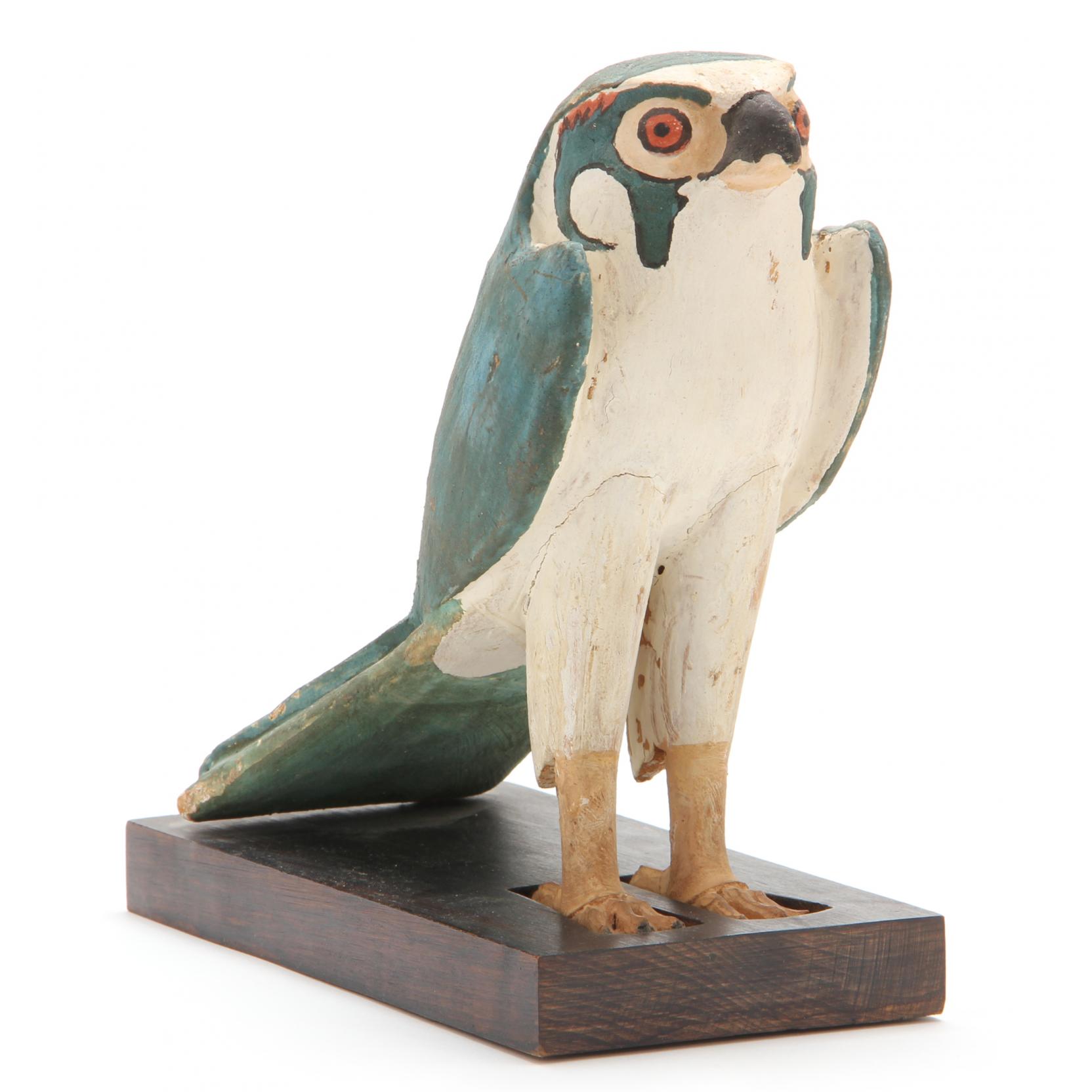 Appraisal: Ancient Egyptian Depiction of Horus as a Falcon XXVth -