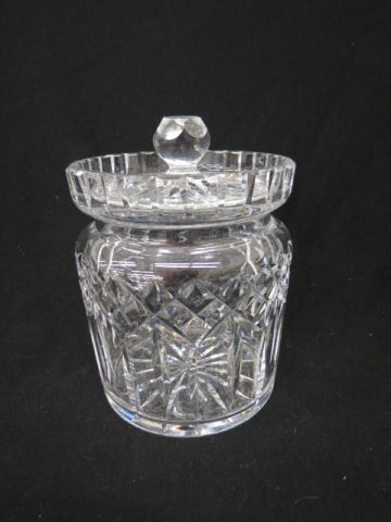 Appraisal: Waterford Lismore Cut Crystal Biscuit Jar signed excellent