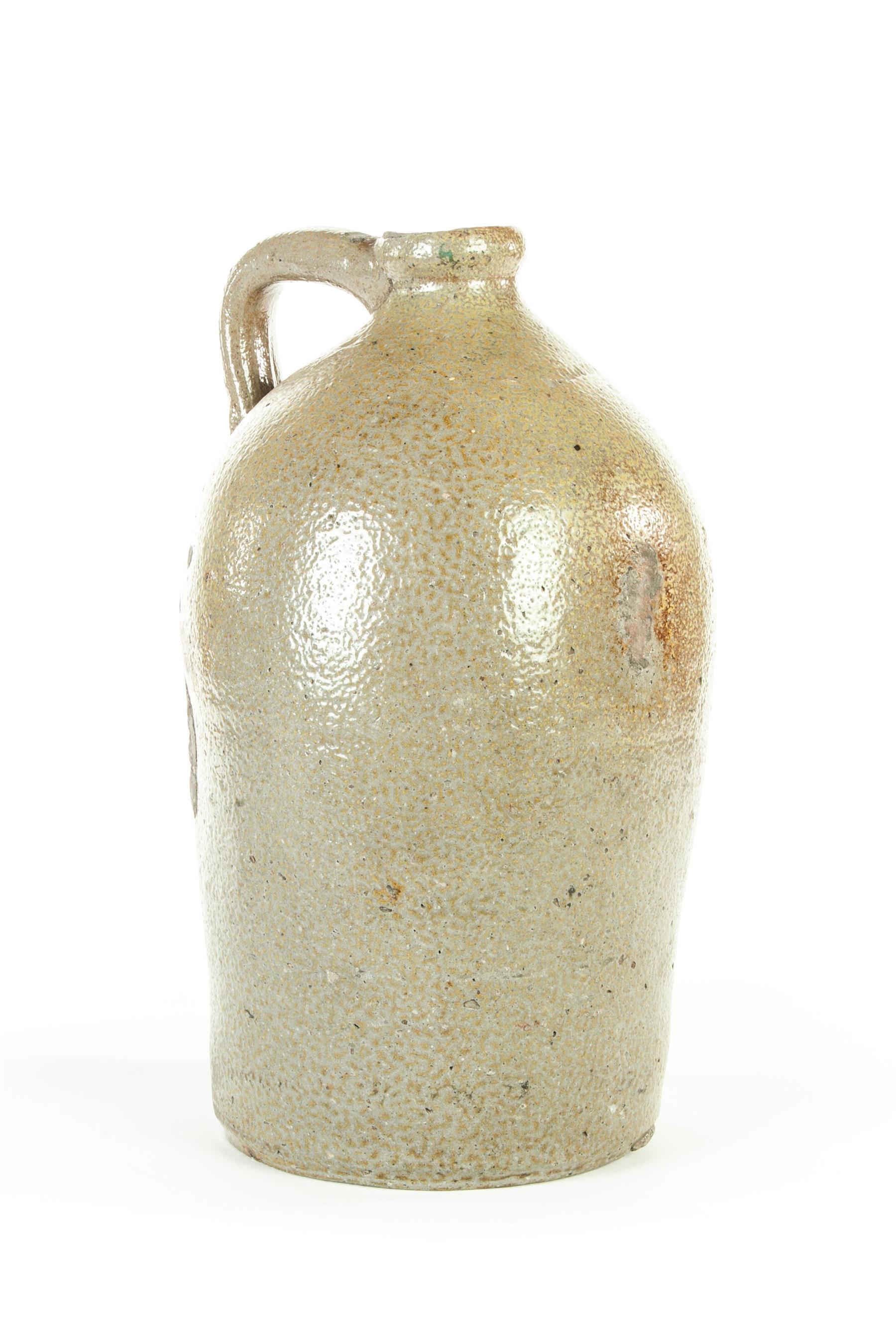 Appraisal: OHIO STONEWARE JUG BY SAMUEL ROUTSON Impressed S Routson Wooster