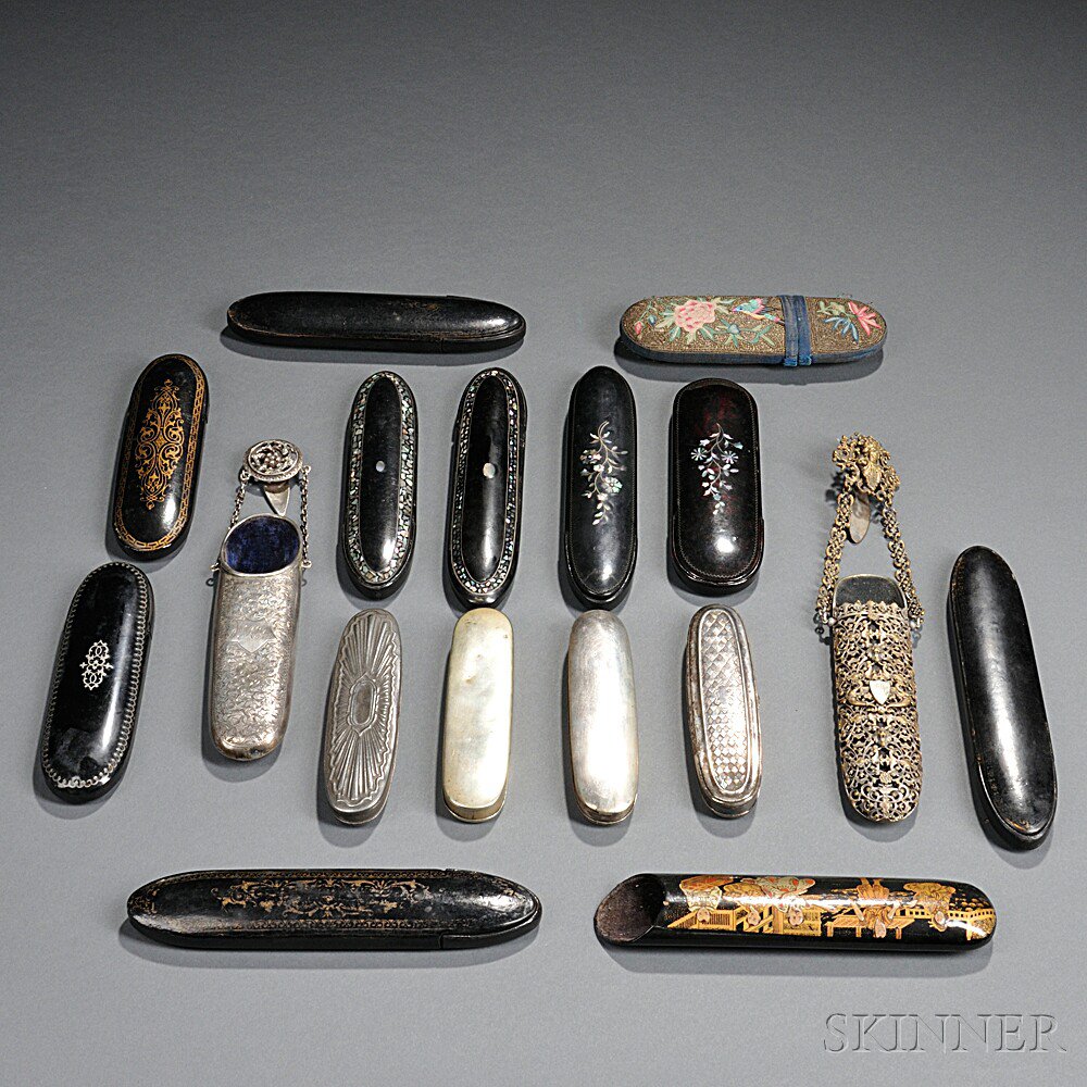 Appraisal: Collection of Spectacle or Eyeglass Cases th th century an