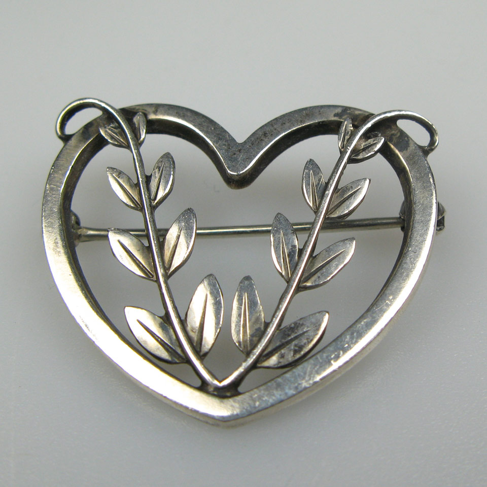 Appraisal: Georg Jensen Danish Sterling Silver Pin B post designer Arno