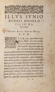 Appraisal: Porta John Baptista Magiae Naturalis Frankfurt Apud Andreae Wecheli Sixteenth