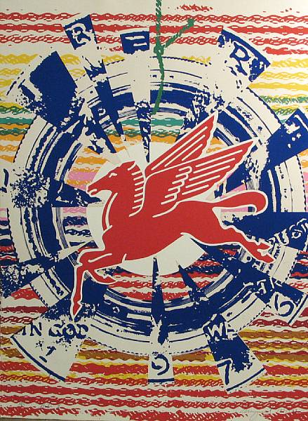 Appraisal: James Rosenquist American born Miles II G - Color silkscreen