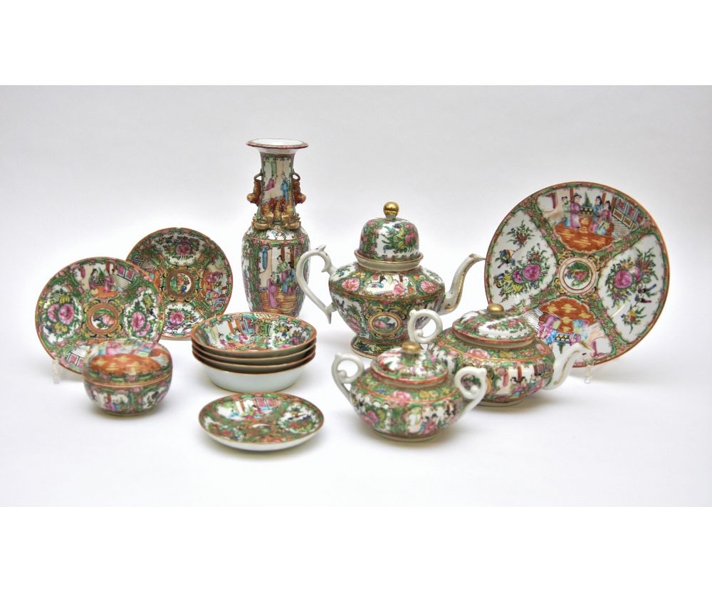 Appraisal: Rose Medallion Tableware etc Rose Medallion tableware to include a