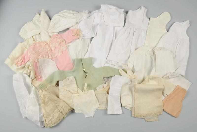 Appraisal: Large Lot of Antique Clothing pieces total mostly white cotton