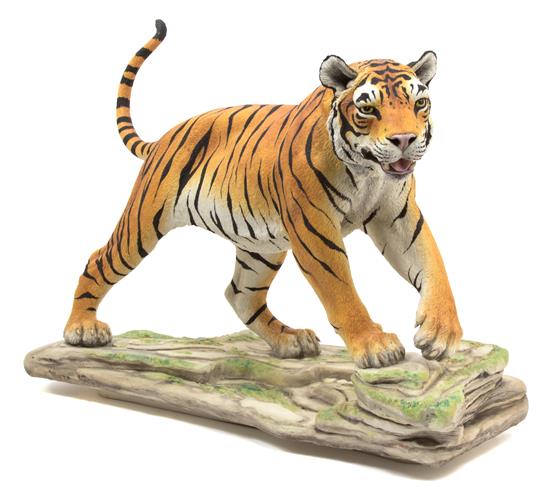 Appraisal: Sale Lot A Boehm Porcelain Figure of a Tiger th