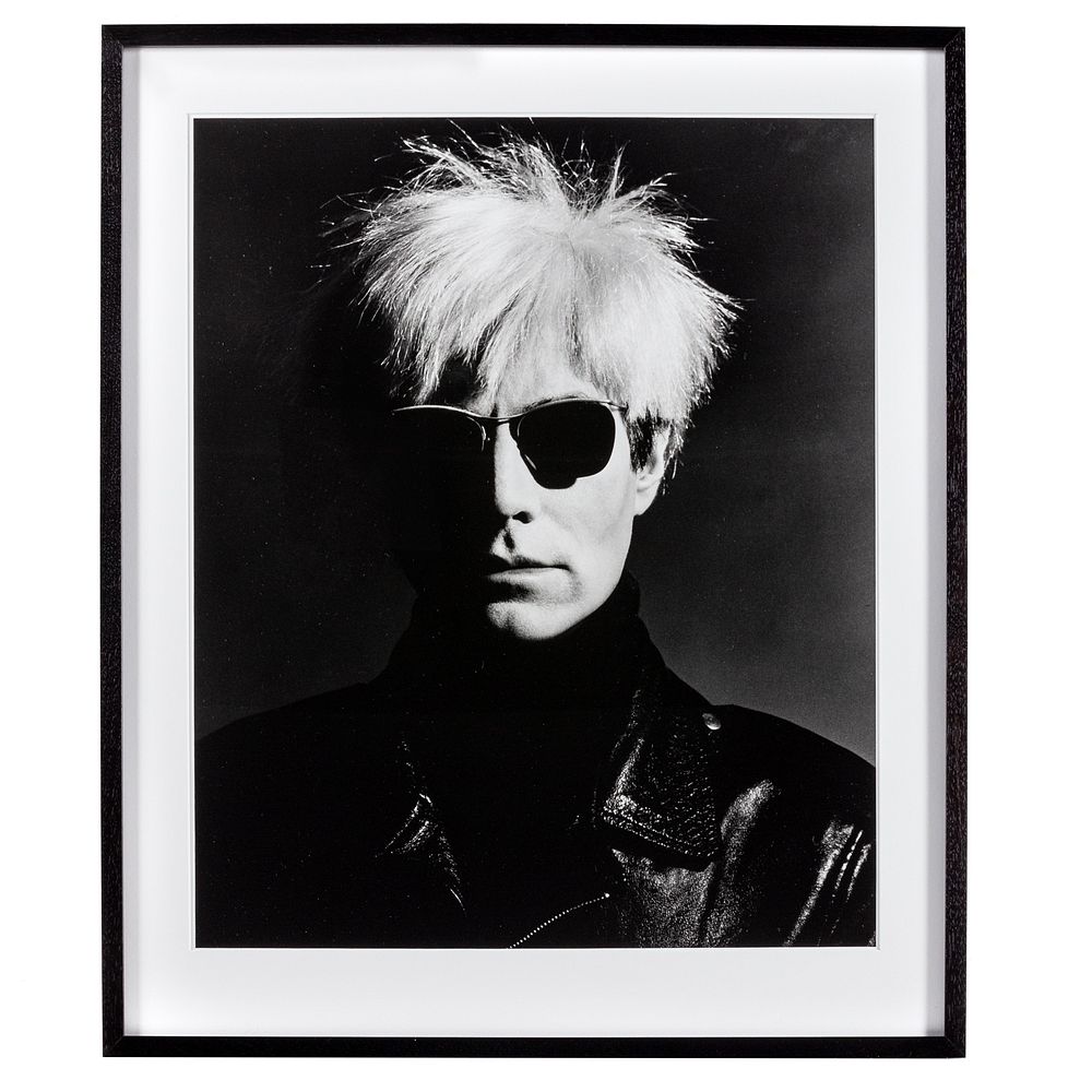 Appraisal: Greg Gorman Andy Warhol silver gelatin print American b unsigned