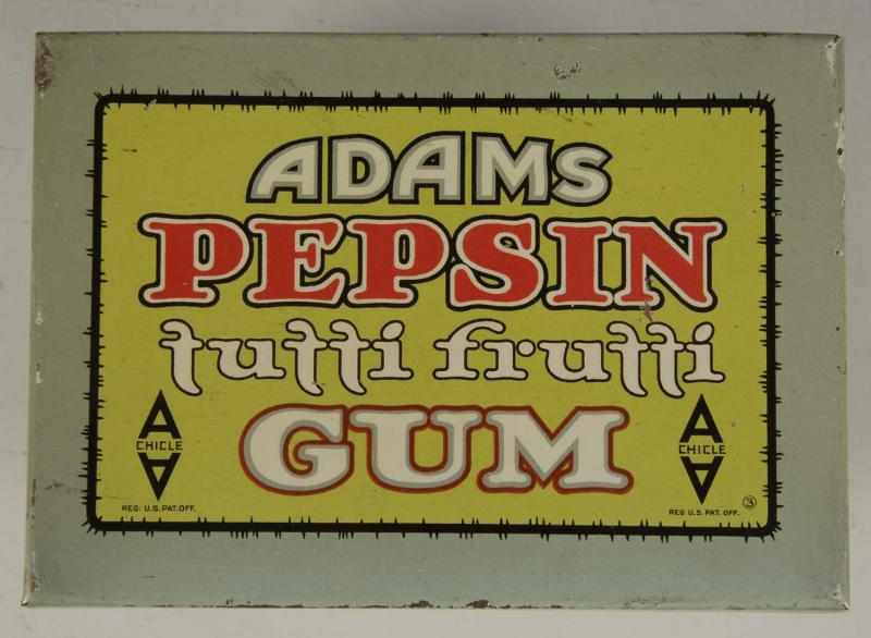 Appraisal: Adams Pepsin Gum Display Tin Description Dated Beautiful condition Condition