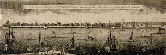 Appraisal: Prospect of Charleston South Carolina from the London's Gentleman's Monthly