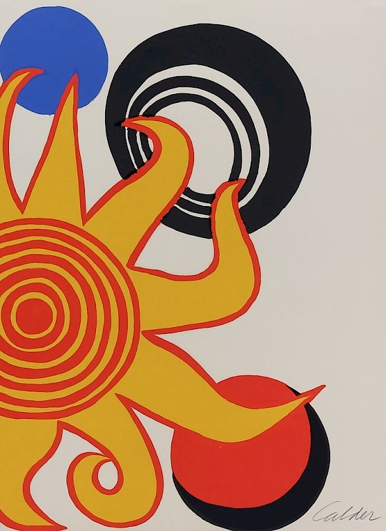 Appraisal: Alexander Calder - American Litho Print Signed and numbered limited