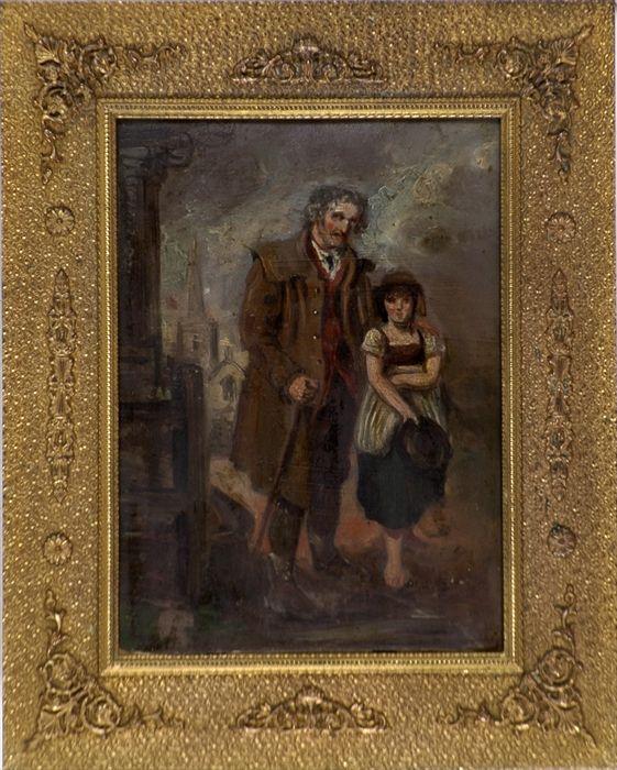 Appraisal: After Francis Wheatley The Blind Beggar Oil on paperboard unsigned