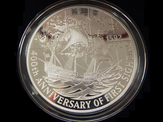 Appraisal: COIN one piece Falkland Island th anniversary large silver proof