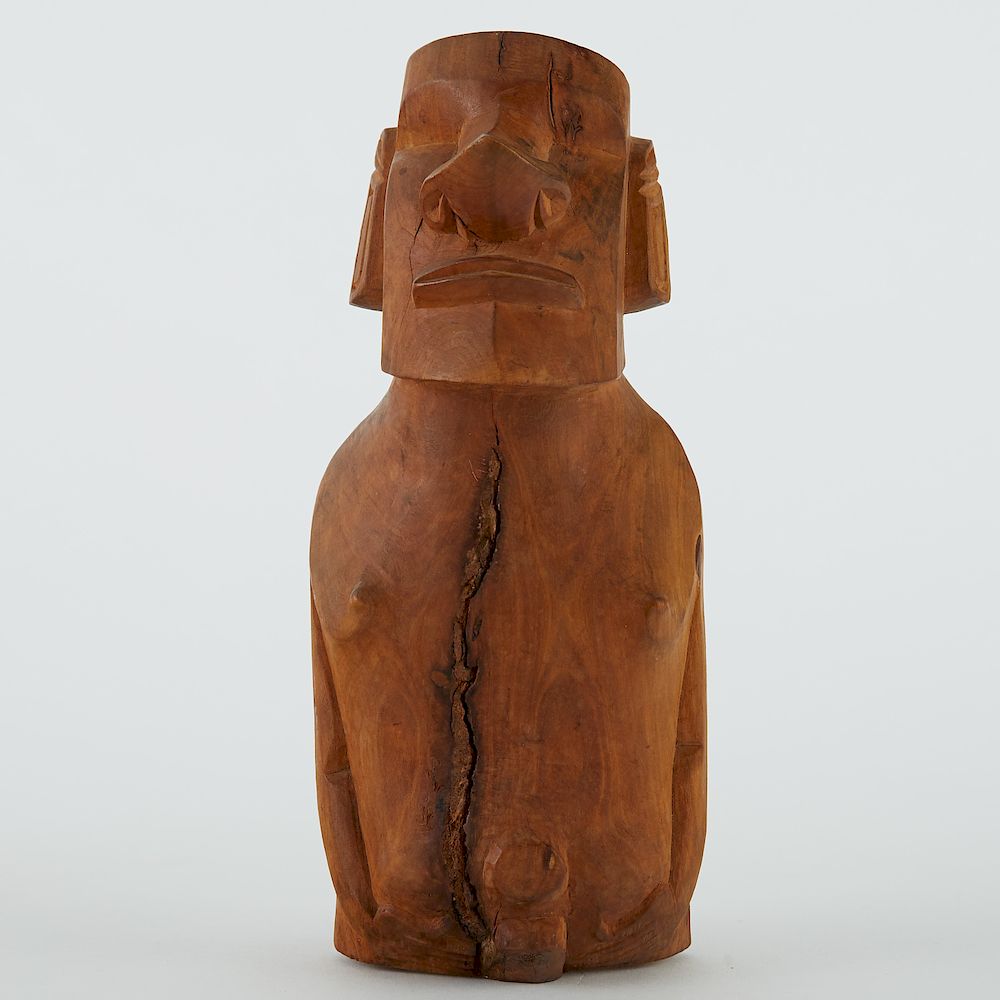 Appraisal: Easter Island Rapa Nui Carved Wooden Moai Figure Easter Island