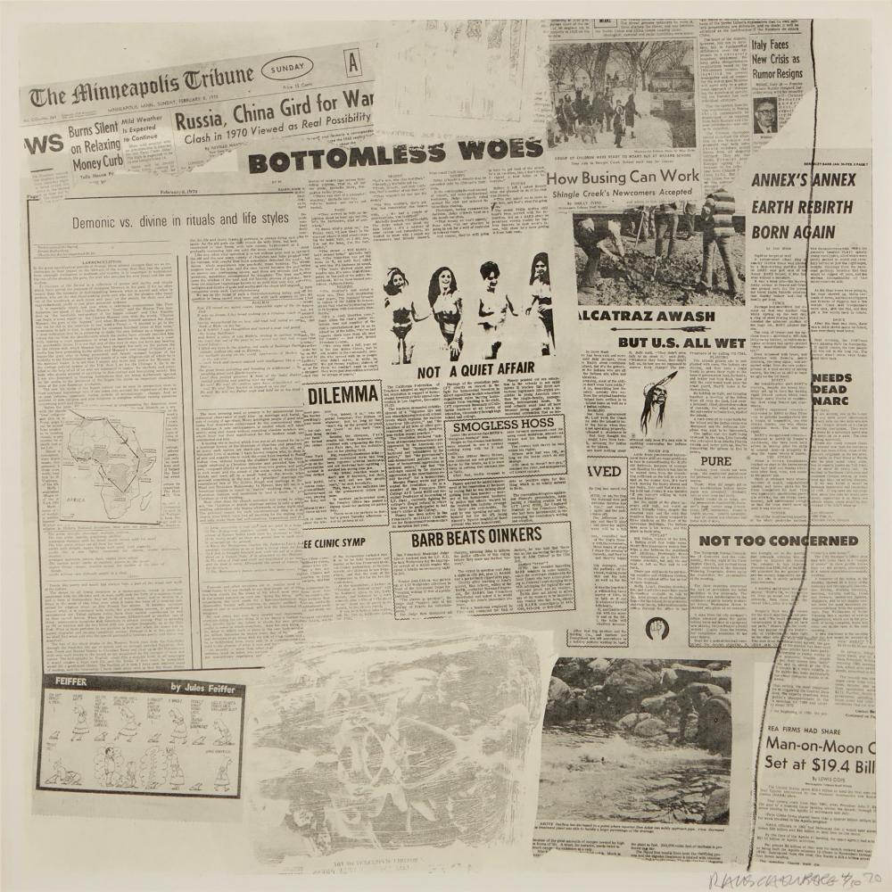 Appraisal: Robert Rauschenberg - American Features from Features from Currents Screenprint