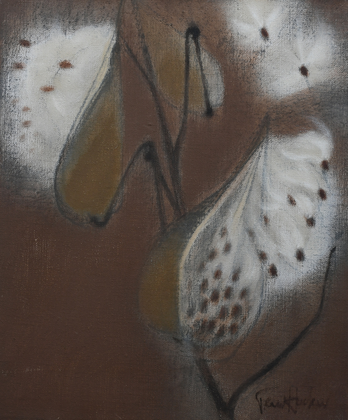 Appraisal: HOCKER Trew American - ''Milkweed'' Oil Canvas '' x ''