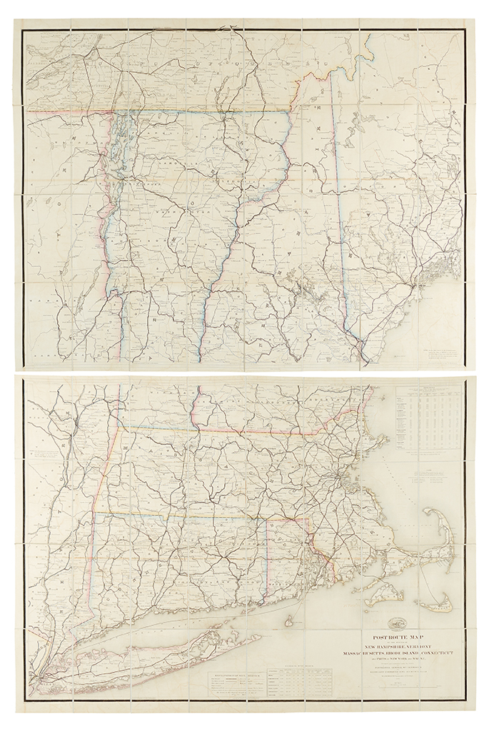 Appraisal: NICHOLSON WALTER L Post Route Map of the States of