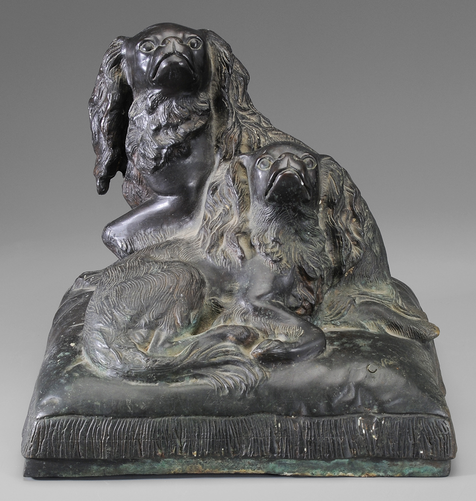 Appraisal: After Charles Valton French - Two King Charles Spaniels on