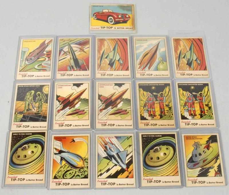 Appraisal: Lot of Tip-Top Premium Bread Space Cards Description Includes space