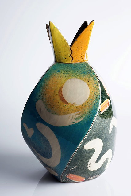 Appraisal: Paul Jackson British Contemporary Pineapple vase signed and dated cm