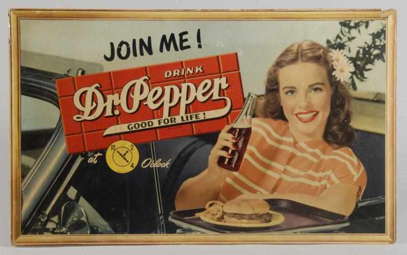 Appraisal: Dr Pepper Horizontal Poster Description s Titled Join Me Some