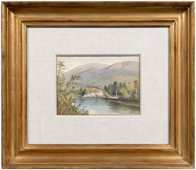 Appraisal: James Brade Sword watercolor Philadelphia Pennsylvania - landscape with mountains