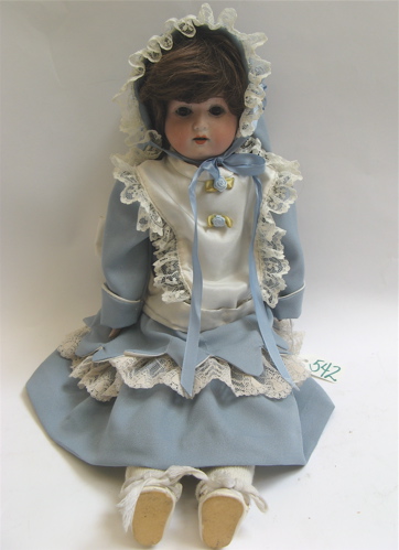 Appraisal: HEUBACH KOPPELSDORF GERMAN BISQUE HEAD GIRL DOLL Bisque shoulder head