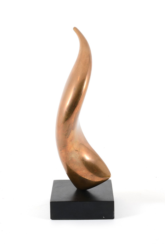 Appraisal: LOUIS PEARSON ABSTRACT BRONZE SCULPTURE '' h incised signature on