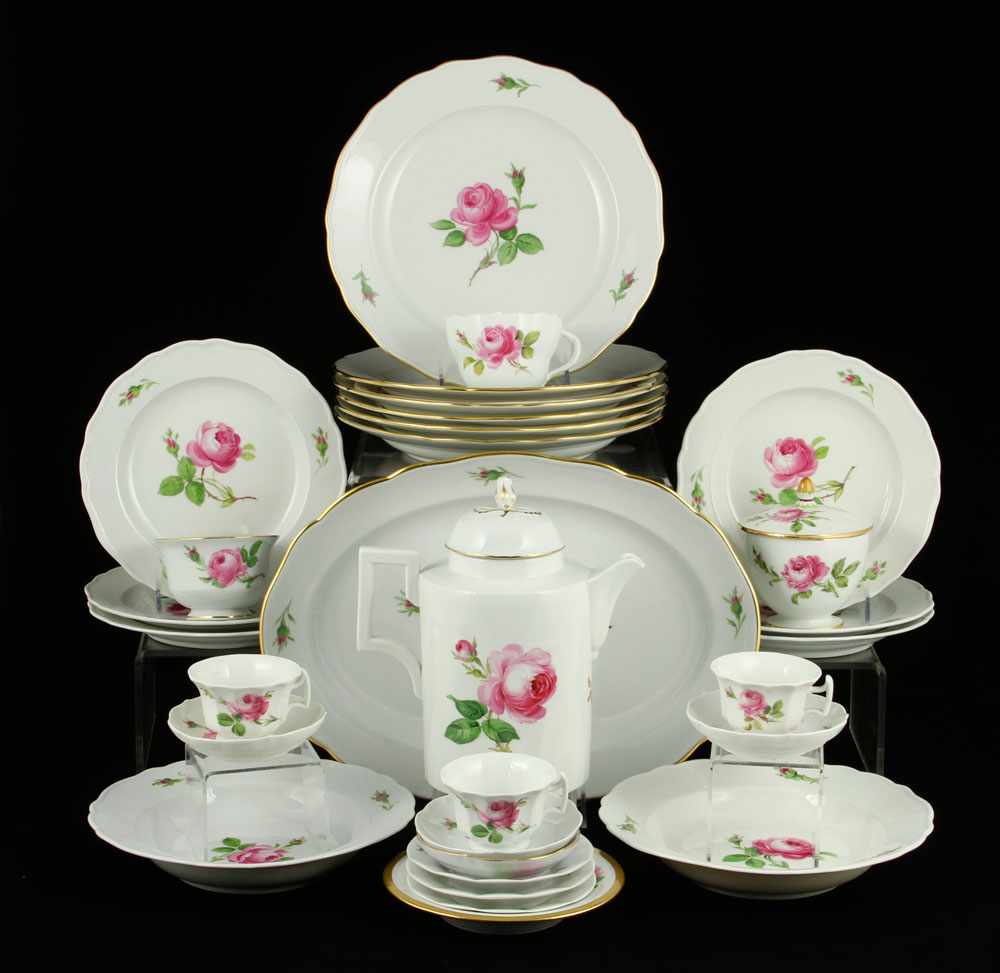 Appraisal: - Meissen Partial Service Meissen partial service for six in