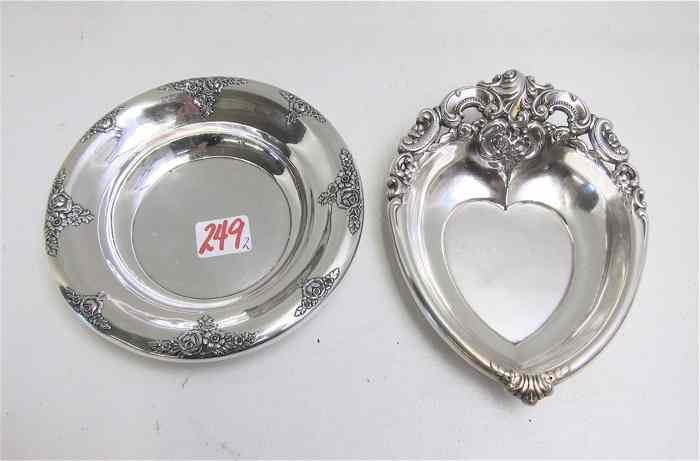 Appraisal: TWO AMERICAN STERLING SILVER HOLLOWWARE Webster Company bowl pattern ''D