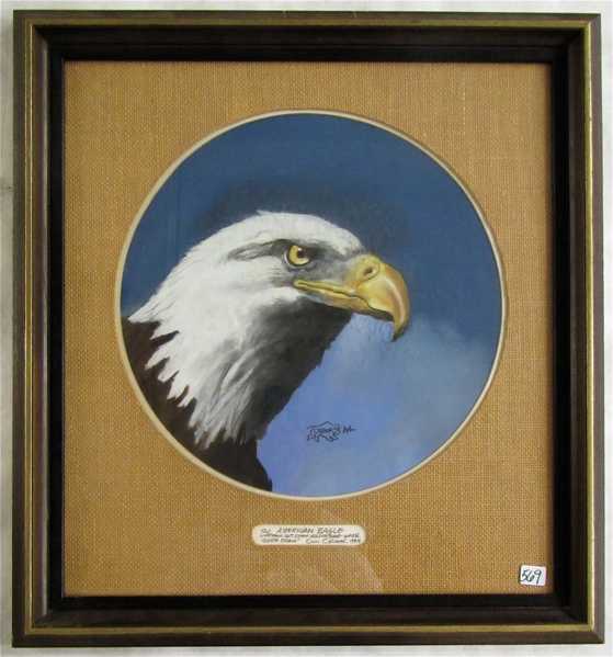 Appraisal: DON CROOK PASTEL ON PAPER Washington born The American Eagle