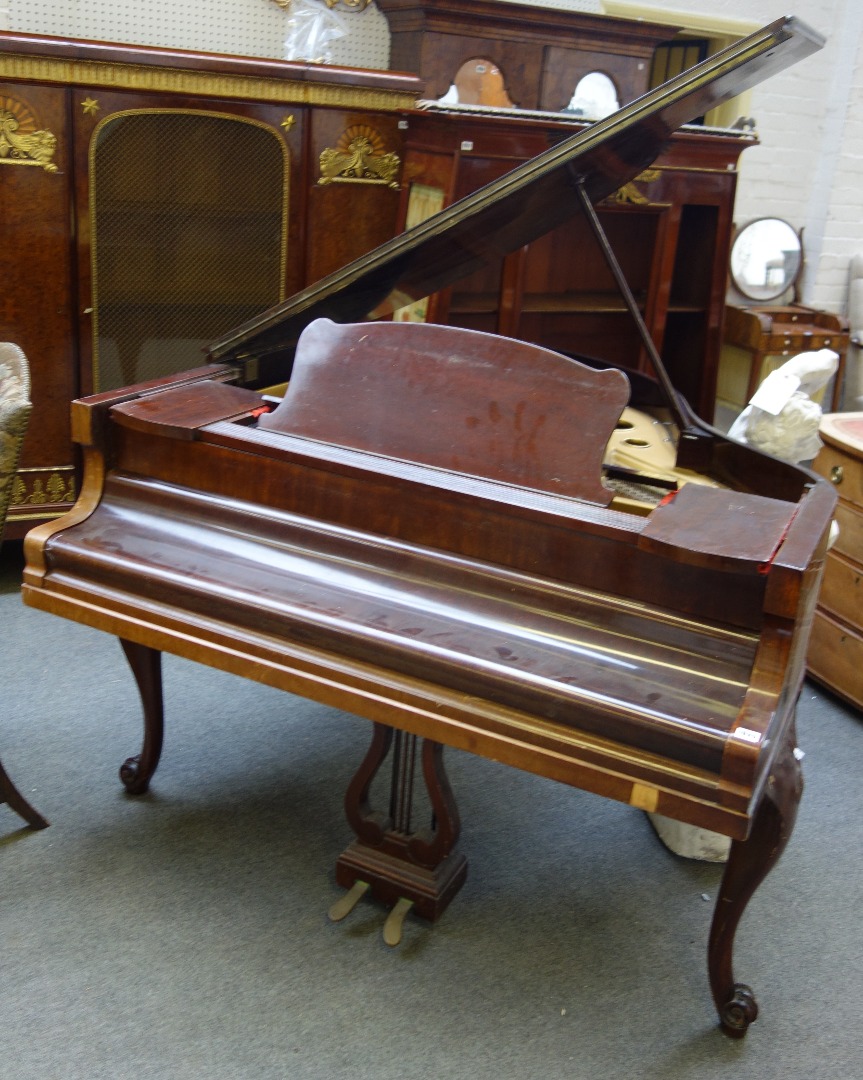 Appraisal: Hagspiel Berlin retailed by Lyon Hall Ltd Brighton a mahogany