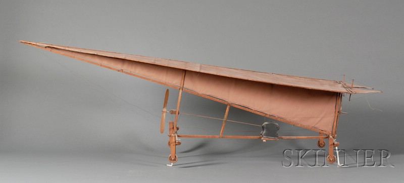 Appraisal: Model of an Early Glider fabric streched on balsa wood