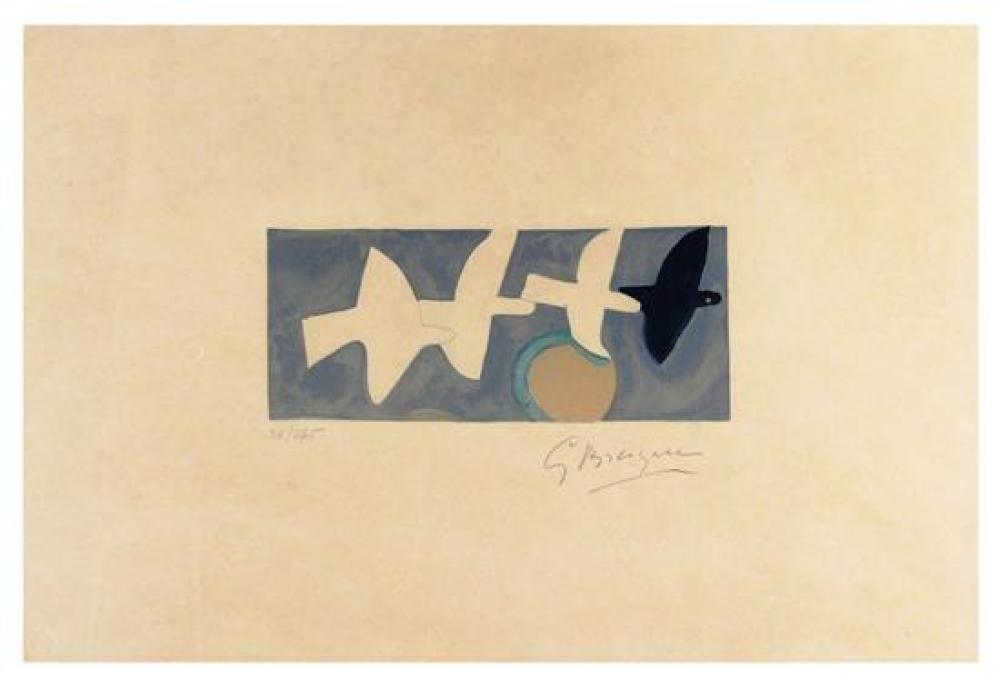 Appraisal: Georges Braque French - Quatre Oiseaux color lithograph edition four