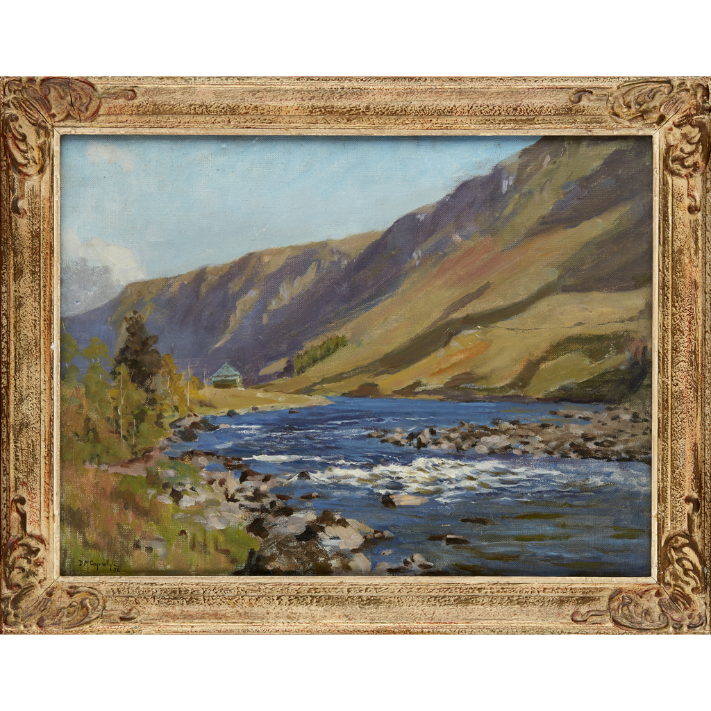 Appraisal: DUNCAN MCGREGOR WHYTE SCOTTISH - THE PASS OF BRANDER signed