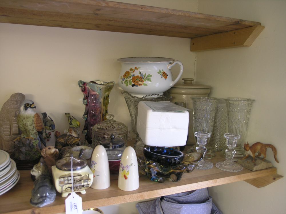 Appraisal: An assortment of ornamental ceramics and household glassware