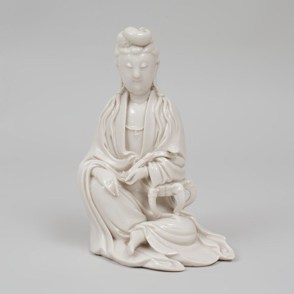 Appraisal: Chinese Dehua Porcelain Figure of Guanyin Impressed mark in high