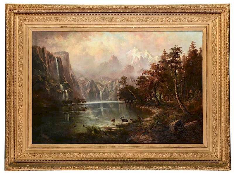 Appraisal: After Albert Bierstadt American - In the Sierra Nevada unsigned