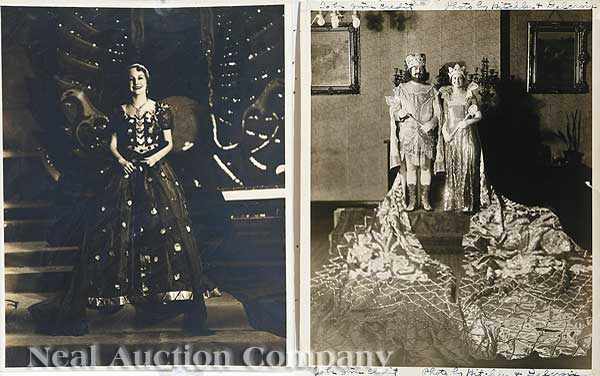 Appraisal: Mardi Gras four vintage photographic portraits of New Orleans carnival