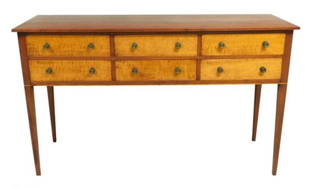 Appraisal: Eldred Wheeler Hingham Mass Federal style sideboard huntboard no cherry