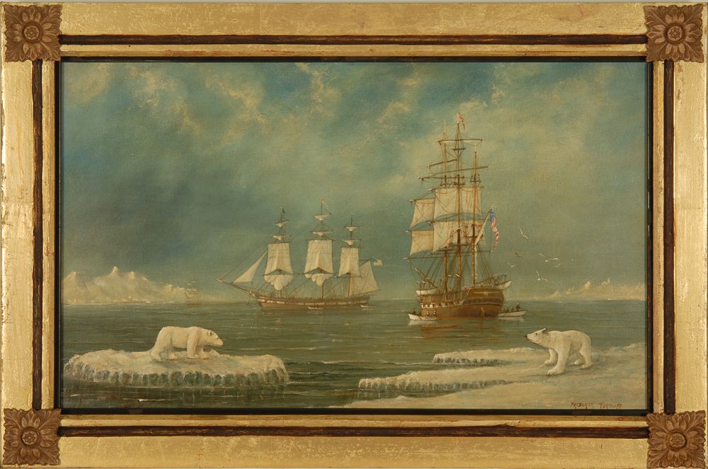 Appraisal: FREDERICK TORDOFFAmerican b Two whaling ships in the Arctic Signed